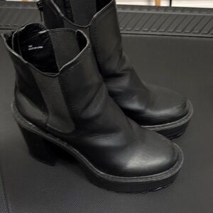 Madden Girl Black Heeled Boots
